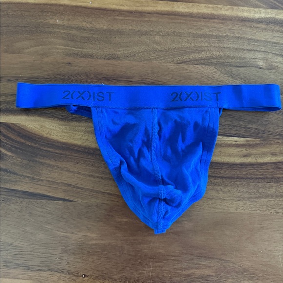 2xist Other - NWOT 2xist Essentials Y-Back Thong in Blue, L